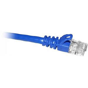 Enet C5E-BL-1-ENC Cat5e Blue 1 Foot Patch Cable With Snagless Molded B