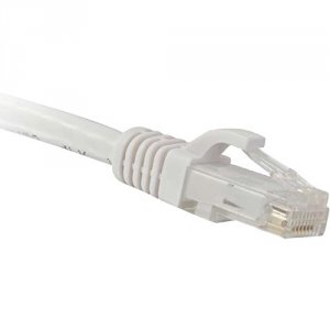 Enet C5E-WH-8-ENC Cat5e White 8 Foot Patch Cable With Snagless Molded 