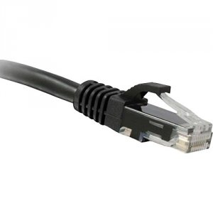 Enet C6-BK-100-ENC Cat6 Black 100 Foot Patch Cable With Snagless Molde