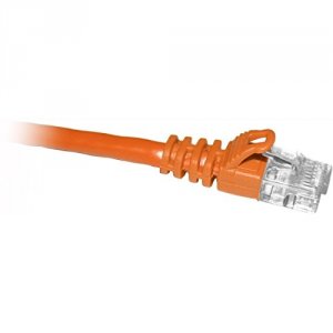 Enet C6-OR-1-ENC Cat6 Orange 1 Foot Patch Cable With Snagless Molded B