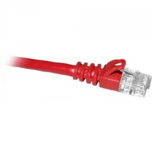 Enet C6-RD-1-ENC Cat6 Red 1 Foot Patch Cable With Snagless Molded Boot