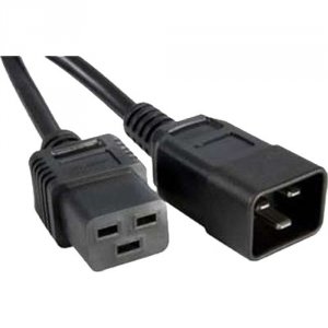 Enet C19C20-2F-ENC C19 To C20 2ft Black Power Cord