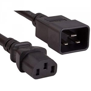 Enet C13C20-4F-ENC C13 To C20 4ft Black Power Cord