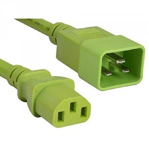 Enet C13C20-GN-3F-ENC C13 To C20 3ft Green Power Cord