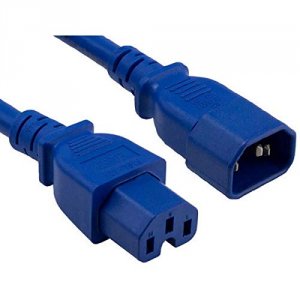 Enet C14C15-BL-3F-ENC C14 To C15 3ft Blue Pwr Extension Cord