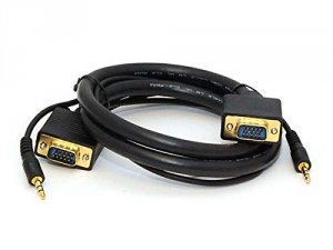 Monoprice 556 Vga Hd15 Mm Cable Waudio 3ft