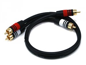 Monoprice 5346 Rca Plug2rca Plug Mm 1.5ftcable-black