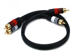 Monoprice 5346 Rca Plug2rca Plug Mm 1.5ftcable-black