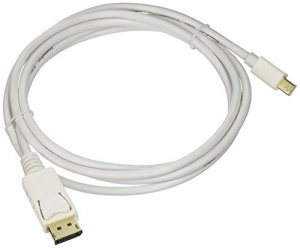 Monoprice 6007 6ft 32awg Mini Dp To Dp Cable - White