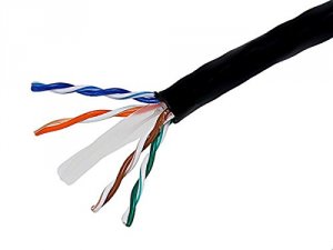 Monoprice 8102 1000ft Cat6 Utp Solid, Cmr), Black