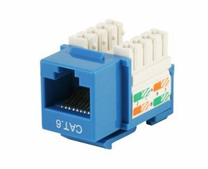 Monoprice 5379 Cat6 Punch Down Keystone Jack - Blue