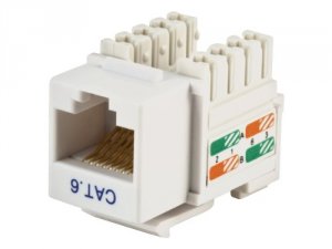 Monoprice 05384 Cat6 Punch Down Keystone Jack - White