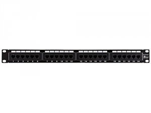 Monoprice 7255 19in 1 Utp Cat5e Patch Panel, 24 Ports