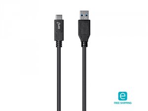 Monoprice 24287 Essentials Usb Type C To Usb-a 3.1 Gen 2 Cable - 10gbp