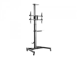 Monoprice 30361 Premium Mobile Tilt Tv Wall Mount Bracket Stand Cart W