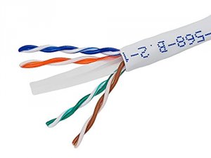 Monoprice 13675 Cat6 Utp Solid Cmr) - White- 500ft