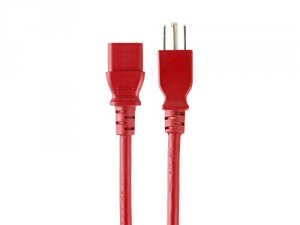 Monoprice 33602 6ft 18awg Red Power Cord Cable With 3 Conductor Pc Pow