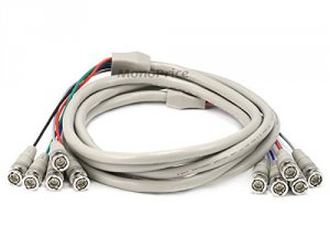 Monoprice 573 Bnc Rgb To 5bnc Rgb Video Cable - 10ft