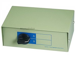 Monoprice 1371 Rj11  Rj12 Ab 6p6c 2way_ Switch Box