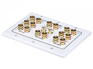 Monoprice 04013 Surround Sound Wall Plate 3-gang 8.2