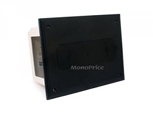 Monoprice 4654 Recessed Media Box Black