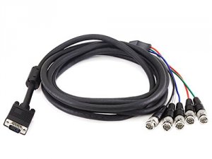 Monoprice 5544 Vga5 Bnc Rgb - 10ft (black)