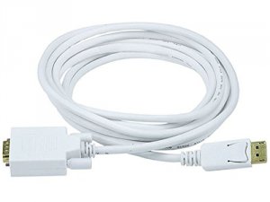 Monoprice 6020 Displayport To Vga Cable - White 10ft