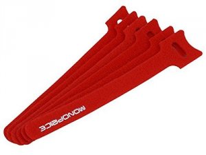 Monoprice 6479 Cable Ties_ 6-inch_ 100pcspack_ Red