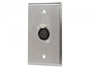 Monoprice 7396 Xlr Female 3 Pin One Port Wall Plate