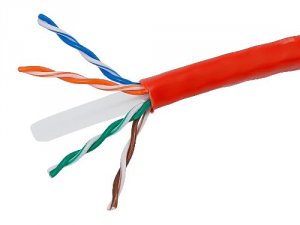 Monoprice 8107 Cat6 Utp Solid (cmr)1000ft - Red