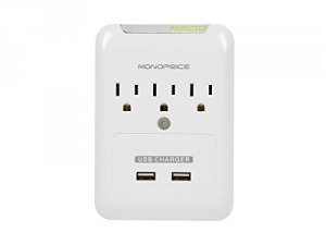 Monoprice 9195 Power Surge Protector - 3 Outlet