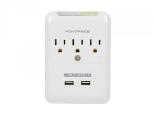 Monoprice 9195 Power Surge Protector - 3 Outlet