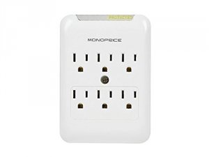 Monoprice 9196 Power Surge Protector 6 Outlet