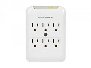 Monoprice 9196 Power Surge Protector 6 Outlet