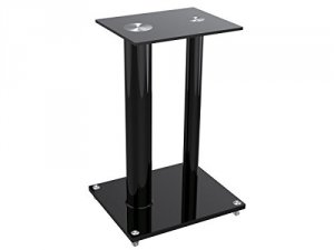 Monoprice 12281 Glass Floor Speaker Stands (pair) - Blk