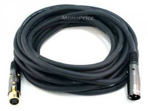 Monoprice USS E4754 Xlr M To Xlr F 16awg Cable 25ft