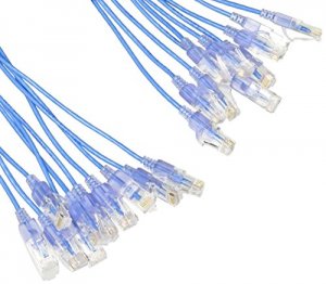 Monoprice 15166 Slim Cat6a Cable - 10pk_ 10ft Blue