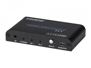 Monoprice 15261 Switch With Hdcp 2.2 Support 2x1 Hdmi