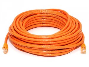 Monoprice 2388 Cat6 Crossover Bare Copper 50ft- Orange