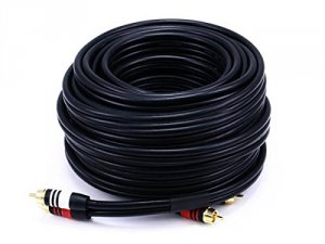 Monoprice 2868 Rca Plug2 Rca Plug Mm Cable-blk 50ft