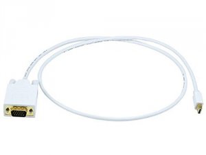 Monoprice 6002 Mini Displayport To Vga Cable - White3ft