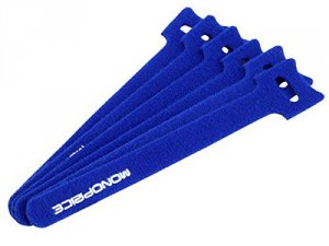 Monoprice 6478 Cable Ties_ 6-inch_ 100pcspack_ Blue