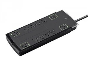 Monoprice 15870 Slim Surge Protector 10ft - 12 Outlet