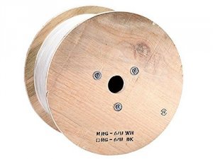 Monoprice 7482 Rg6 Quad Shield Cl2  - 1000ft Cable Wht