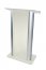 Amplivox SN308019 Frosted Contemporary Alumacrylic Lectern