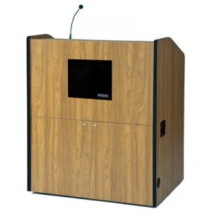 Amplivox SS3430-MP Multimedia Smart Podium - Wired Sound