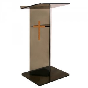 Amplivox SN354500 Clear Inchvinch Style Acrylic Lectern