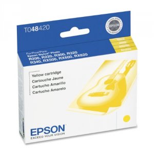 Original Epson T048420-S T0484 Ink Cartridge - Inkjet - Yellow - 1 Eac