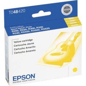 Original Epson T048420-S T0484 Ink Cartridge - Inkjet - Yellow - 1 Eac