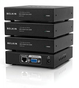 Belkin WV-VGA124-30M 1 To 4 Vga Over Cat5e Ext 30m Tx Rx